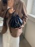 Mini Drawstring Design Bucket Bag