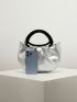 Metallic Ruched Bag