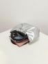 Metallic Ruched Bag