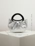 Metallic Ruched Bag