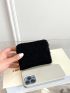 Minimalist Fuzzy Zipper Around Small Wallet