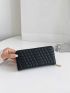 Geometric Embossed Long Wallet