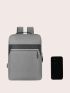 3pcs Two Tone Functional Backpack Set