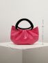 Metallic Ruched Bag