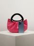 Metallic Ruched Bag