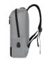 3pcs Two Tone USB Charging Port Functional Backpack Set