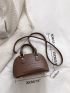 Mini Crocodile Embossed Dome Bag