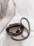 Mini Crocodile Embossed Dome Bag