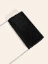 Mini Square Bag Ruched Detail Glitter For Party