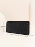 Mini Square Bag Ruched Detail Glitter For Party