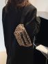 Leopard Pattern Zipper Waist Bag