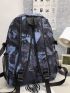 Men Letter Patch Decor Casual Daypack