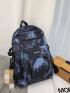 Men Letter Patch Decor Casual Daypack