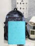 Men Letter Patch Decor Casual Daypack