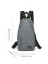 Mini Letter Patch Decor Sling Bag