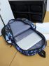 3pcs Letter Graphic Functional Backpack Set