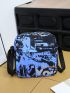 3pcs Letter Graphic Functional Backpack Set
