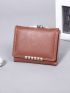 Metal Decor Small Wallet