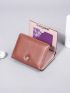 Metal Decor Small Wallet