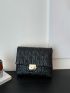 Mini Quilted Detail Chain Flap Square Bag