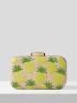 VCAY Mini Pineapple Embroidered Clutch Bag