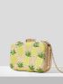 VCAY Mini Pineapple Embroidered Clutch Bag