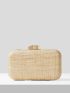 VCAY Mini Pineapple Embroidered Clutch Bag