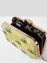 VCAY Mini Pineapple Embroidered Clutch Bag
