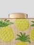 VCAY Mini Pineapple Embroidered Clutch Bag