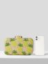 VCAY Mini Pineapple Embroidered Clutch Bag