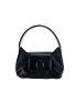 Mini Top Handle Flap Ruched Bag