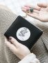 Plant & Letter Graphic Small Wallet