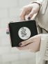 Plant & Letter Graphic Small Wallet