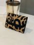 Leopard Pattern Small Wallet Trifold