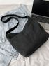 Minimalist Large Capacity Canvas Hobo Bag