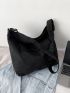 Minimalist Large Capacity Canvas Hobo Bag