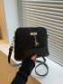 Geometric Embossed Metal Decor Dome Bag