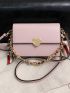 Mini Heart & Twilly Scarf Decor Flap Square Bag