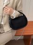 Minimalist Double Handle Chain Square Bag