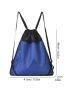 Men Two Tone Large Capacity Drawstring Backpack