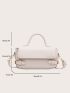 Buckle Decor Flap Square Bag