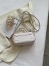 Buckle Decor Flap Square Bag
