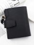 Solid Color Small Wallet Zipper