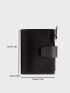 Solid Color Small Wallet Zipper