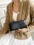 Crocodile Embossed Long Wallet