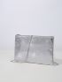 Metallic Chain Square Bag