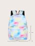 3pcs Tie Dye Functional Backpack Set