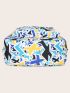 3pcs Geometric Pattern Functional Backpack Set