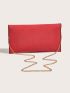Metal Decor Flap Square Bag