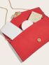 Metal Decor Flap Square Bag